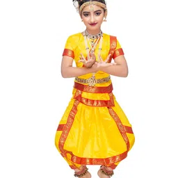 Smuktar garments Girls Bharatnatyam Costume-18