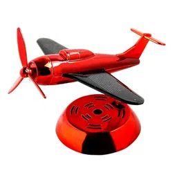 AUGEN Solar Aeroplane Design Rotating Car Air Freshener-16