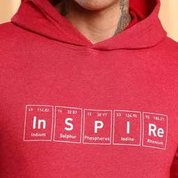 Campus Sutra Men Printed Hooded Sweatshirt image 2