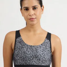 Reebok Brand Logo Printed Lightly Padded Sports Bra-24