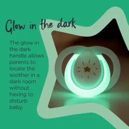Closer To Nature Night Pacifier, 6-18 Months, 2 Count (Colors May Vary) Medium Flow Nipple-image-10