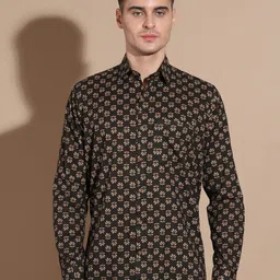 Anouk Men Smart Floral Opaque Printed Casual Shirt-image-59
