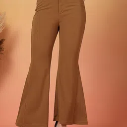 plusS Women Regular Fit Mid Rise Regular Trousers-image-58