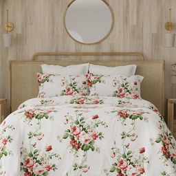 Layers Zen White & Green Floral 220 TC Double Queen Bedsheet Set-2.54 m x 2.24 m-image-64