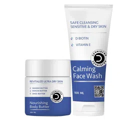 DERMISTRY Nourishing Body Butter & Mild Cleanser Sulphate Free Face Wash-100ml Each-58