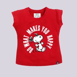 YK X Minute Mirth Girls Snoopy Printed Pure Cotton T-shirt-image-19