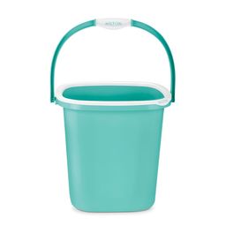 SPOTZERO by MILTON Aqua Green Swish Square Plastic Bucket With Handle 18 L-18