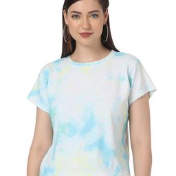 SZN Women Tie and Dye Round Neck Boxy Top-image-10