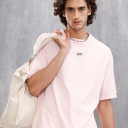 WROGN Brand Logo Printed Cotton Relaxed Fit T-shirt-picture-44