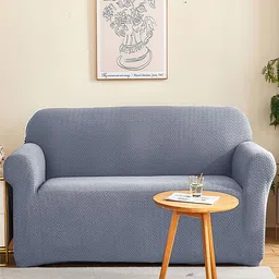 HOUSE OF QUIRK Triple Seater Polar Fleece 220 GSM FabricFlexible Stretch Sofa Cover-image-87