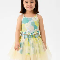 TILISM Girls Printed Top with Skirt-image-9