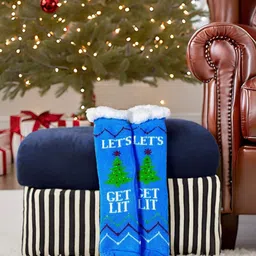 Butterthief Unisex Printed Calf-Length Sherpa Socks-picture-51