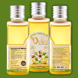 Qelica Set Of 3 Coco Mint Oil Pulling-50ml Each-15