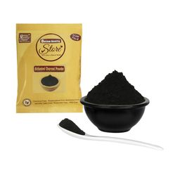 Online Quality Store Set Of 2 Natural Hibiscus And Charcoal Mask Powder - 50 g Each image 2