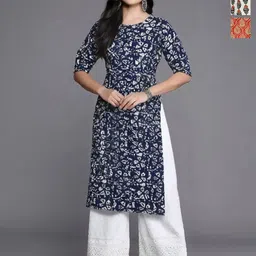 Anouk Rustic Women pack of 3 Ethnic Motifs Printed Crepe Kurta-image-97