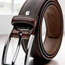 Provogue Men Solid Vegan Leather Belt-image-21