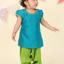 Fabindia Girls Ethnic Motifs Printed Regular with Salwar Kurta Sets-picture-44