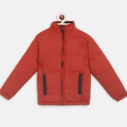 Instafab Boys Mock Collar Solid Lightweight Padded Jacket-picture-19