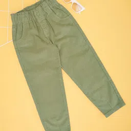 Pantaloons Junior Girls Solid Trousers-picture-39