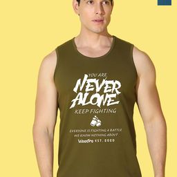 WOOSTRO Pack Of 2 Printed Combed Cotton Gym Vests VWS26(98 PEACOCK)(ALONE OLIVE)-image-79