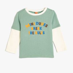 Koton Boys Typography Printed Sweatshirt-picture-32