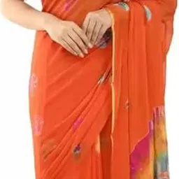 Reboot Fashions Tie and Dye Zari woven Pure Chiffon Saree-38