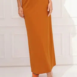 Tokyo Talkies Women Fitted-Fit Pencil Maxi Skirts-image-59