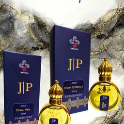 Jeval Set Of 2 Noir Essence & Opal Veil Alcohol Free Attar - 10 ml Each-2