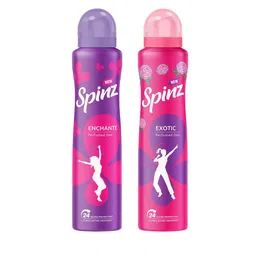 Spinz Set Of 2 Enchante & Exotic Perfumed Deodorant- 200ml Each-11