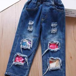 INCLUD Girls Regular Fit Mid-Rise Highly Distressed Light Fade Acid Wash Stretchable Jeans-image-27