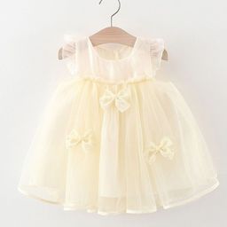 StyleCast x Revolte Girls Solid Round Neck Gathered or Pleated A-Line Dress-31