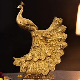 The Advitya Gold-Toned Peacock Figurine Showpiece-image-54