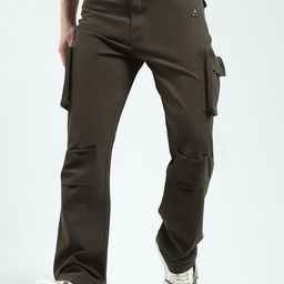 rock.it Men Straight Fit Cargos Trousers-image-66