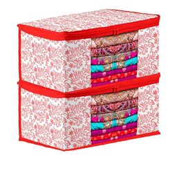 AMAK INC Red Fabric Multi-Utility Wardrobe Organisers-picture-27