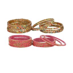 1ST TIME Multi-Coloured Traditional Bangles Set-image-3
