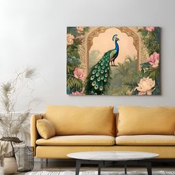 Eurotex Brown & Green Canvas Birds and Animals Wall Paintings-image-63