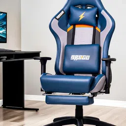 DROGO Racer Ergonomic Premium Armrest Neck & Massager Lumbar Pillow Gaming Chair-picture-12