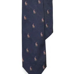 Polo Ralph Lauren Polo Pony Embroidered Silk Repp Narrow Tie-image-5