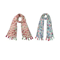 StoleVilla Floral Chiffon Stoles-picture-13