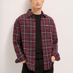 THE BEAR HOUSE Men Relaxed Fit Tartan Checked Spread Collar Casual Shirt-picture-9