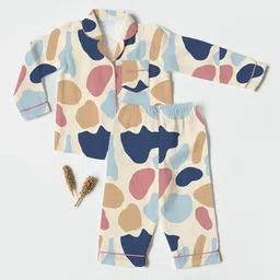 The Boo Boo Club Unisex Kids Printed Night suit-30