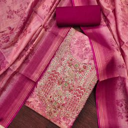 MANVAA Embroidered Unstitched Dress Material-image-36