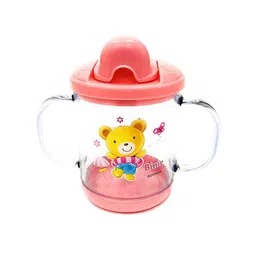 Kritiu Set Of 2 Sippy Spout Cup With Handles 200 ml & Rattel Nibbler image 2