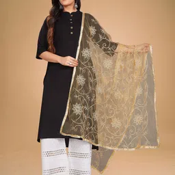 Rani Saahiba Embroidered Dupatta with Zari-picture-14