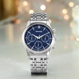 Sonata Men Dial & Bracelet Style Straps Analogue Watch 77158SM01-image-83