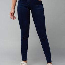 DOLCE CRUDO Women Skinny Fit High-Rise Stretchable Jeans-picture-9