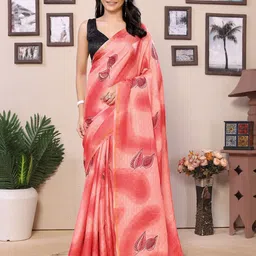 DIVASTRI Zari Silk Blend Ready to Wear Saree-image-46