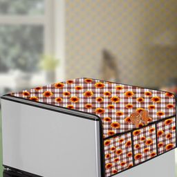 The Furnishing Tree Coffee Brown Plastic Refrigerator Cover-image-103