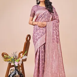 LeeliPeeri Designer Women Woven Design Zari Saree-image-95