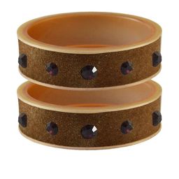Vidhya Kangan Brown Plastic Bangles-image-50